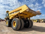 Back corner of Komatsu dump truck